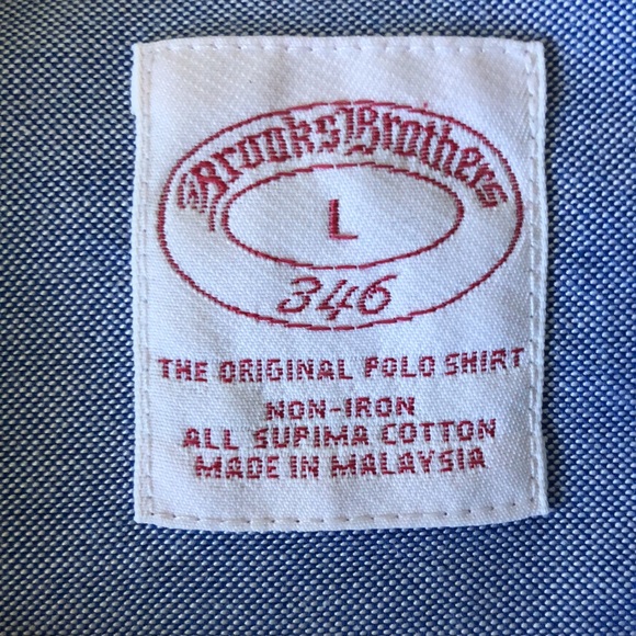 Brooks Brothers blue button down. Size L - Picture 2 of 3